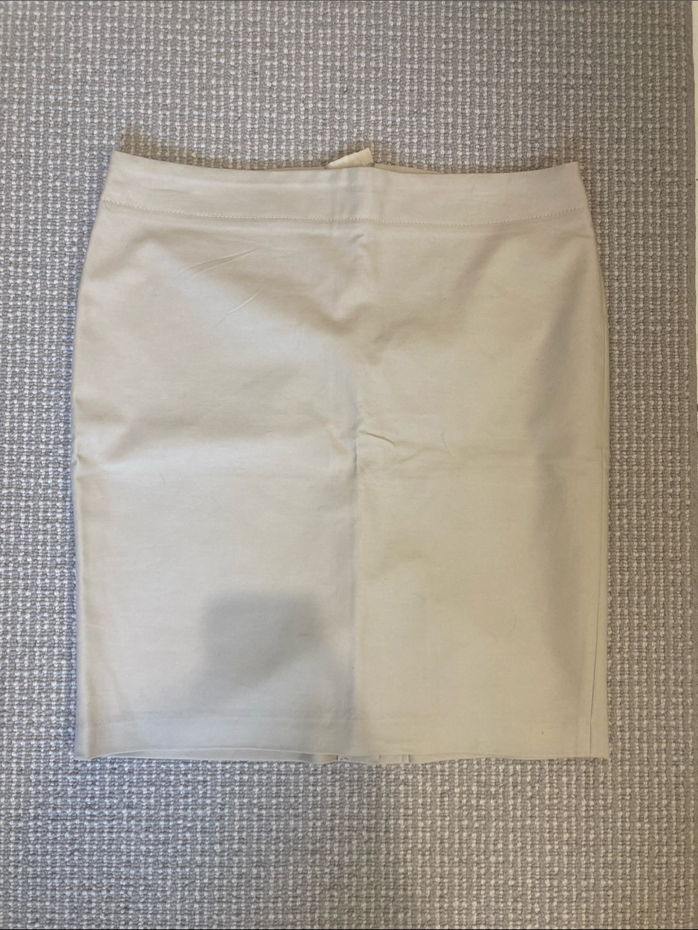 Women’s Cream Stretch Pencil Skirt